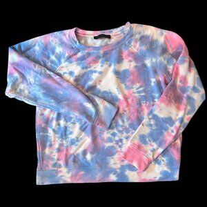 Sanctuary Pastel Cotton Candy Tie Dye Soft Girl Cozy Lounge Sweatshirt S